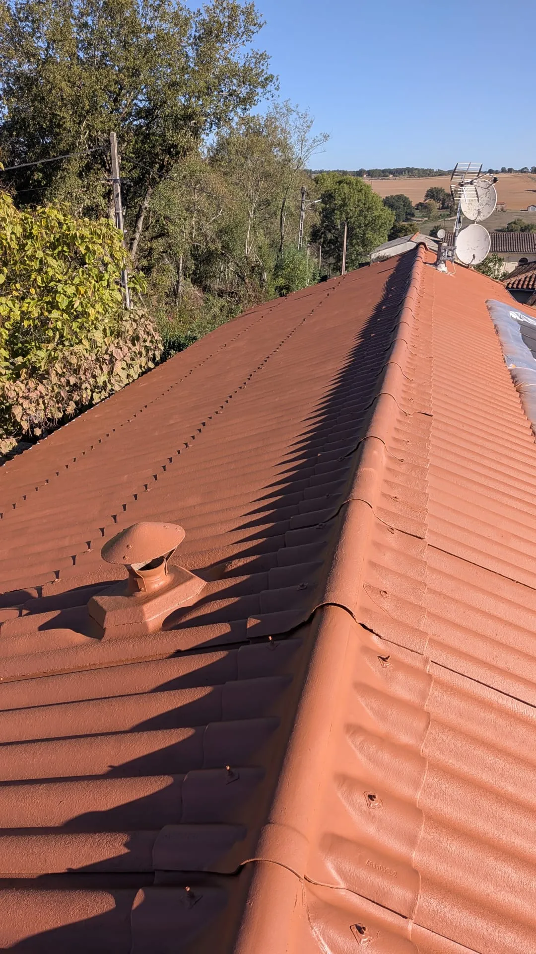 Chantier n°1 : la toiture après notre intervention