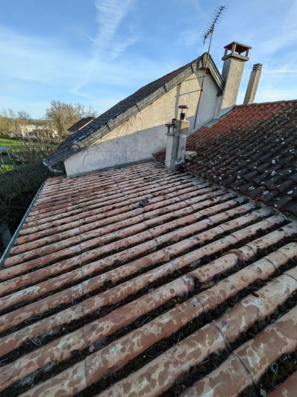 Chantier n°2 : la toiture avant notre intervention